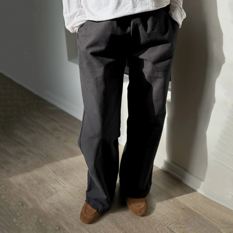 Women's Cotton Work Pants - Black