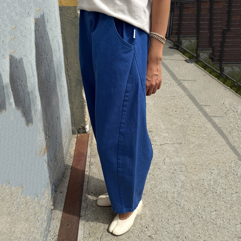 Women's Cotton  Arc Pants - Azure