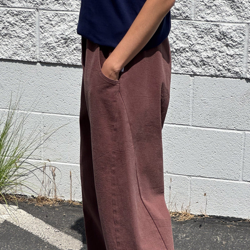 Women's Cotton Arc Pants - Chocolate