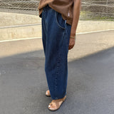Women's Cotton Arc Pants - Blue Denim