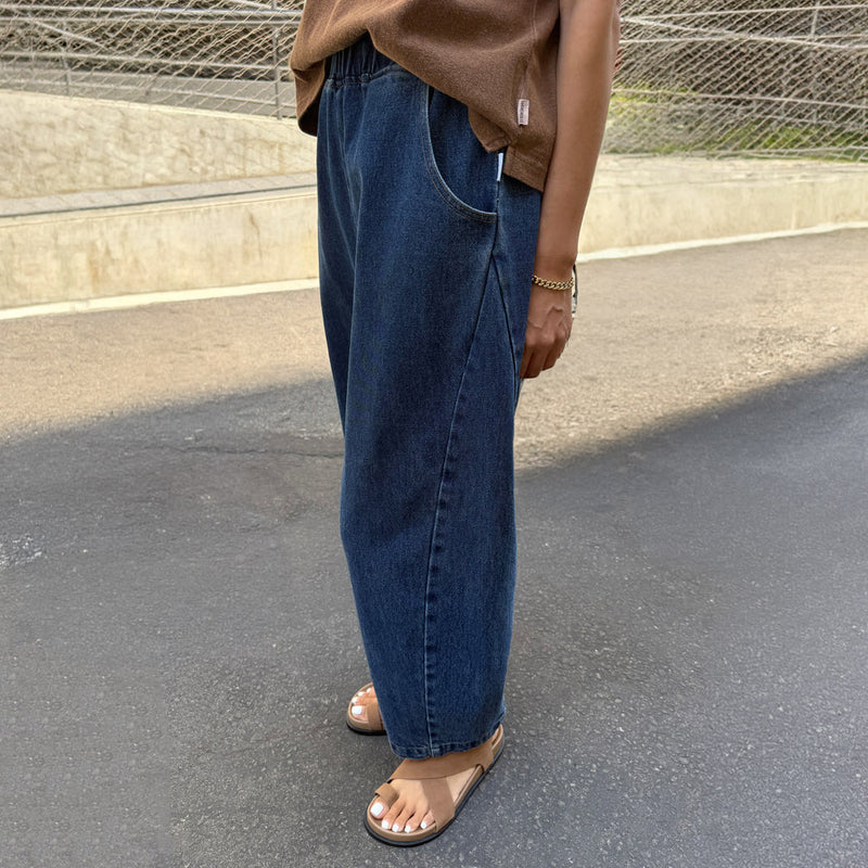 Women's Cotton Arc Pants - Blue Denim
