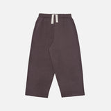 Kids Cotton Fleece Backed Lounge Pants - Dark Cherry