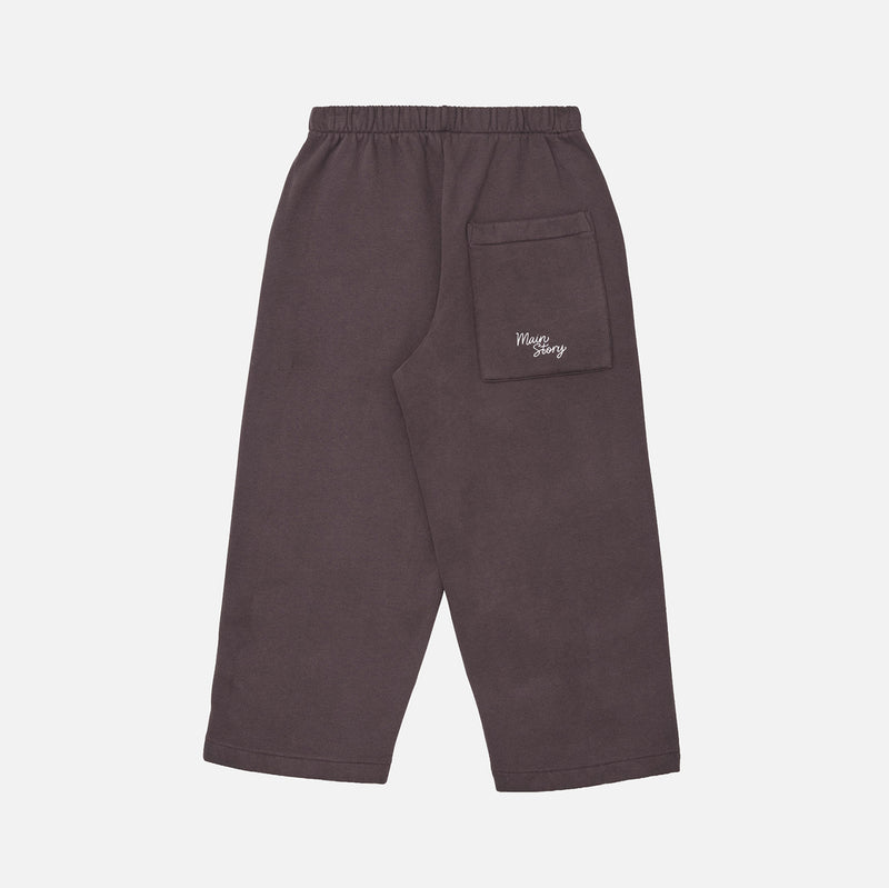 Kids Cotton Fleece Backed Lounge Pants - Dark Cherry