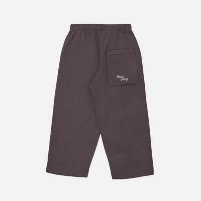 Kids Cotton Fleece Backed Lounge Pants - Dark Cherry