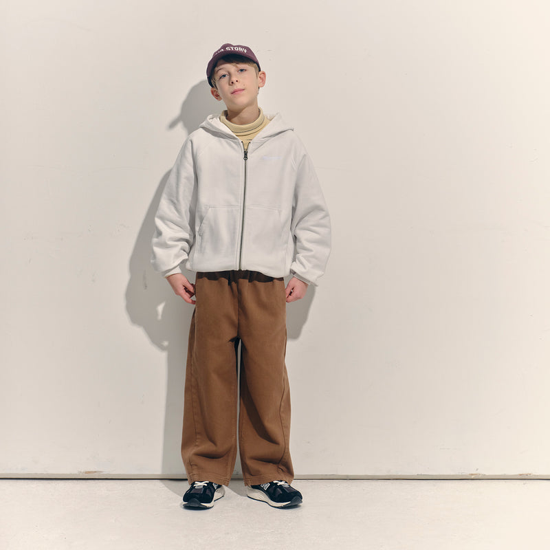 Kids Cotton Twill Relaxed pants - Toffee