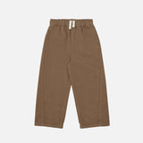 Kids Cotton Twill Relaxed pants - Toffee