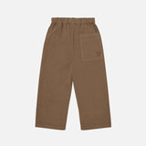 Kids Cotton Twill Relaxed pants - Toffee