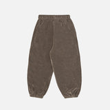 Kids Cotton Velour Balloon Pants - Roast