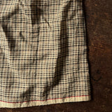Women's Handloomed Cotton Nori Dress - Sepia Check