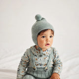 Baby Handknit Merino Wool Pointy Peak Hat - Onsen