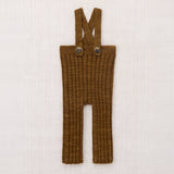 Baby Merino Wool Rib Longies - Nutmeg