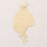 Baby Handknit Merino Wool Pointy Peak Hat - Shortbread