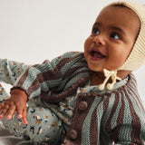 Baby Handknit Merino Wool Pointy Peak Hat - Shortbread