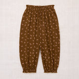 Kids Pima Cotton Balloon Pants - Nutmeg Mariposa