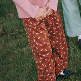 Kids Pima Cotton Balloon Pants - Nutmeg Mariposa