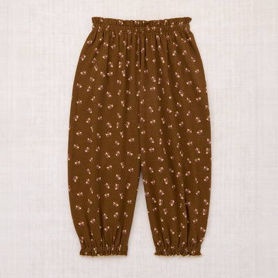 Kids Pima Cotton Balloon Pants - Nutmeg Mariposa