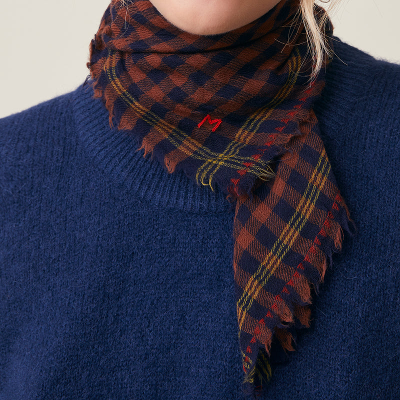 Adults Boiled Wool Galopin Scarf - No.849 Violin