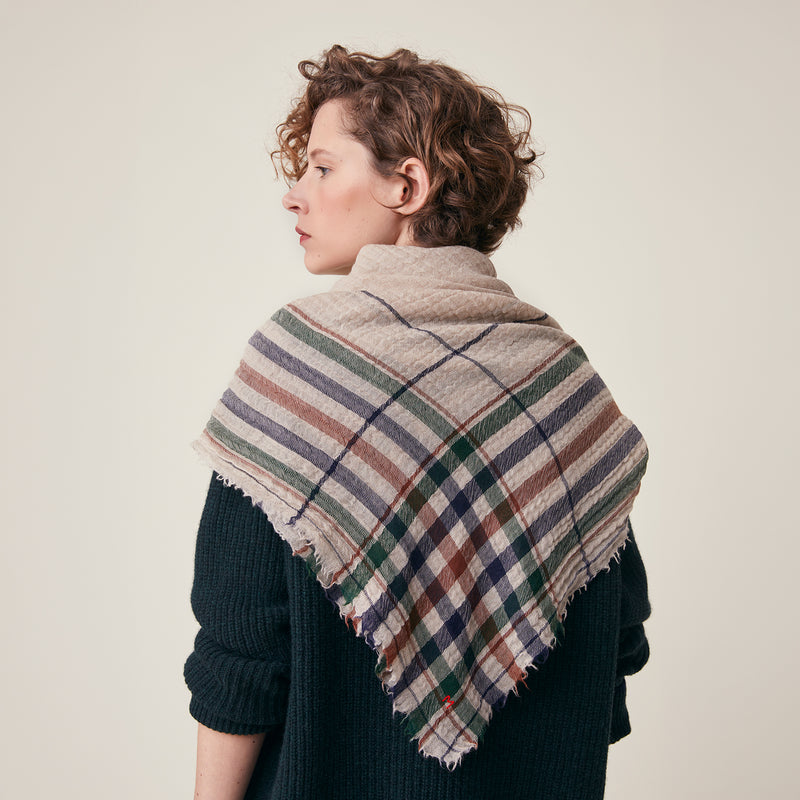 Adults Boiled Wool Nella Scarf - No.853 Celtic