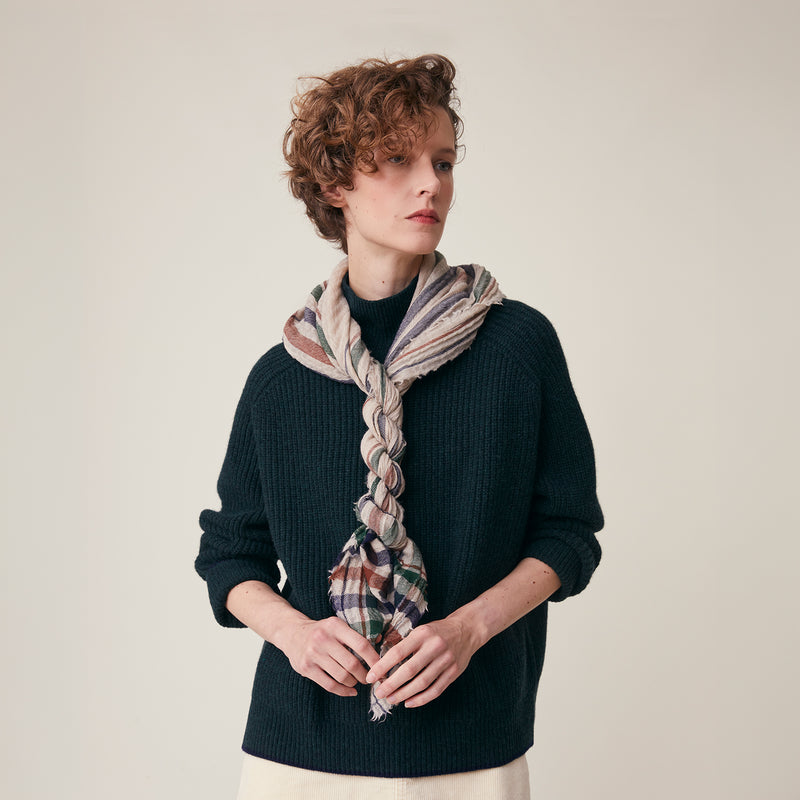 Adults Boiled Wool Nella Scarf - No.853 Celtic