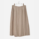 Women's Linen Folklore Skirt - Red Stripe