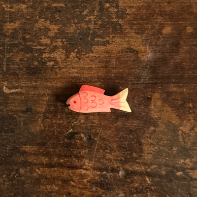 Handcrafted Wooden Fish - Red
