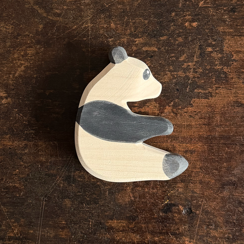 Handcrafted Wooden Sitting Panda