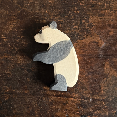 Handcrafted Wooden Standing Panda