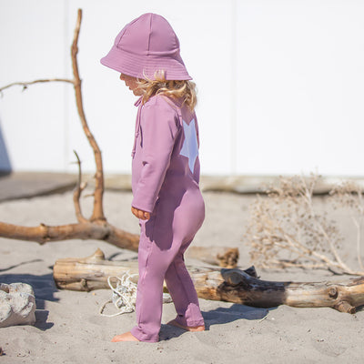 Baby & Kids Lou UV Star Swim Bodysuit - Heather