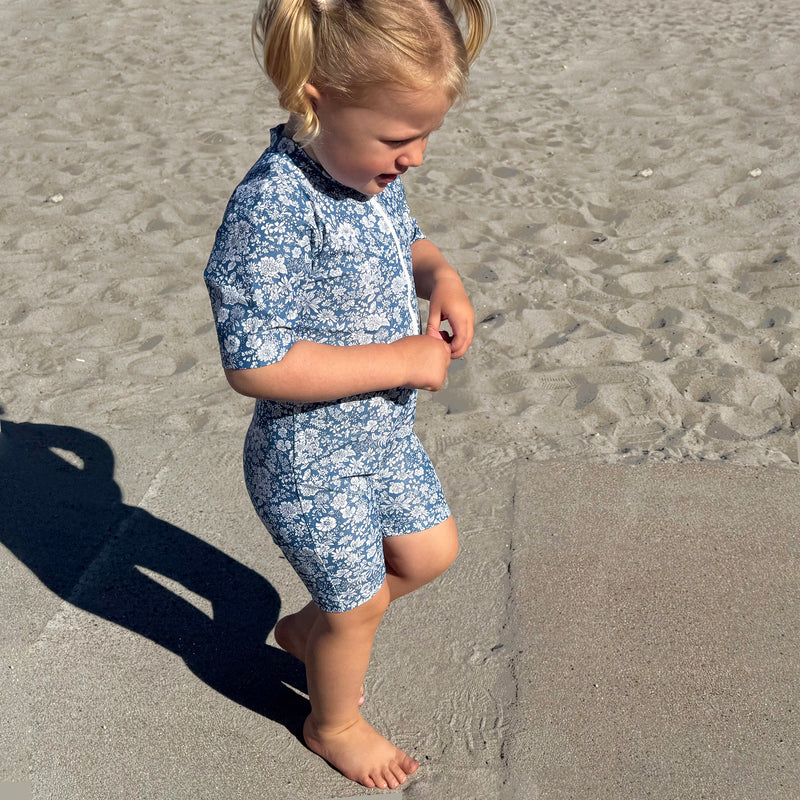 Kids Natsu UV SS Swim Bodysuit - Evening Sky