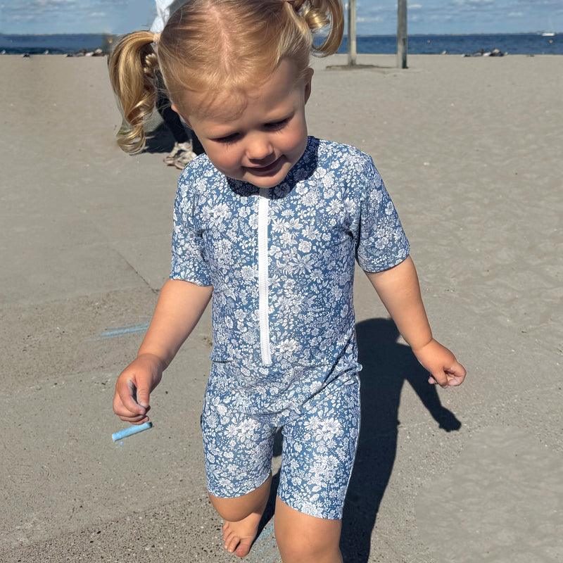 Kids Natsu UV SS Swim Bodysuit - Evening Sky