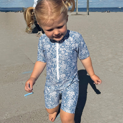 Kids Natsu UV SS Swim Bodysuit - Evening Sky