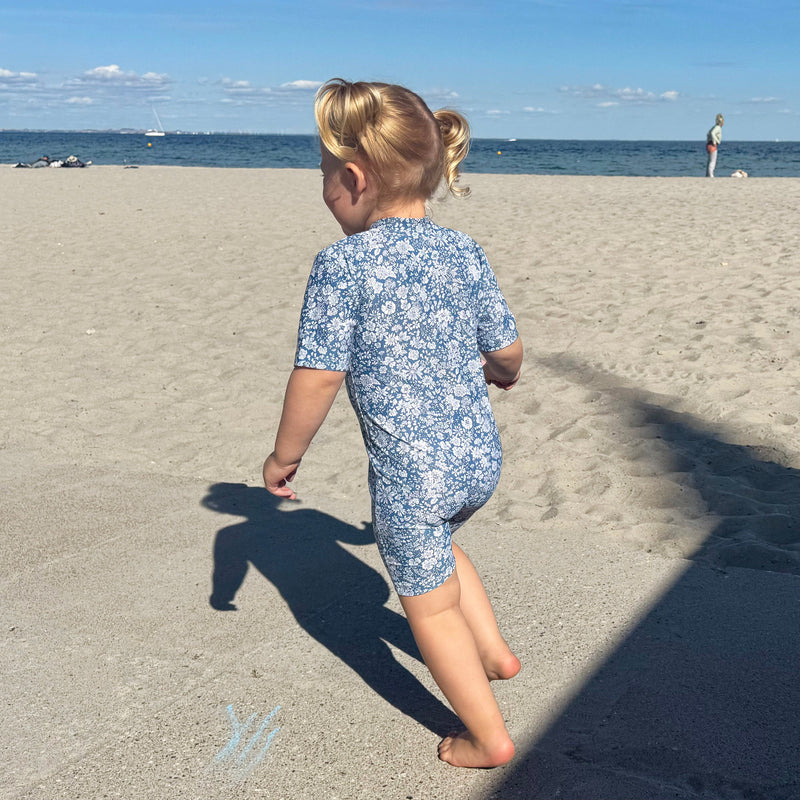 Kids Natsu UV SS Swim Bodysuit - Evening Sky