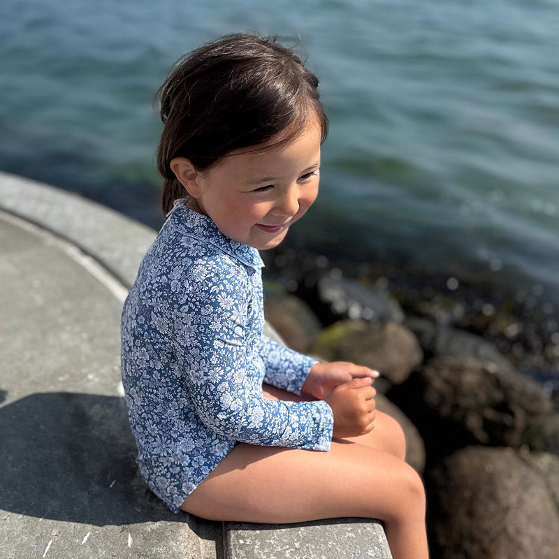 Kids Peter Pan UV LS Swimsuit - Evening Sky