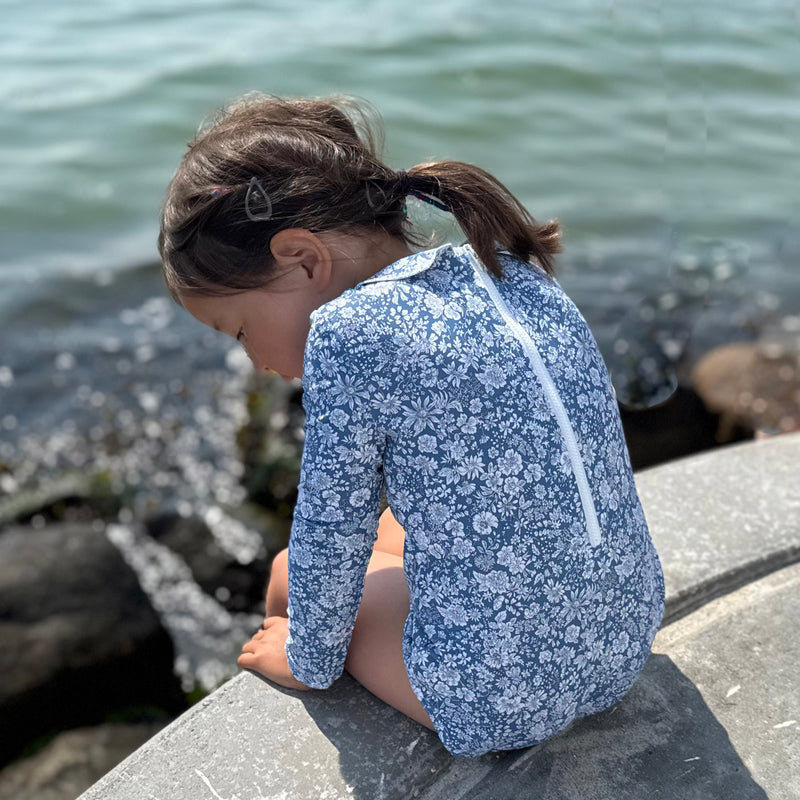 Kids Peter Pan UV LS Swimsuit - Evening Sky