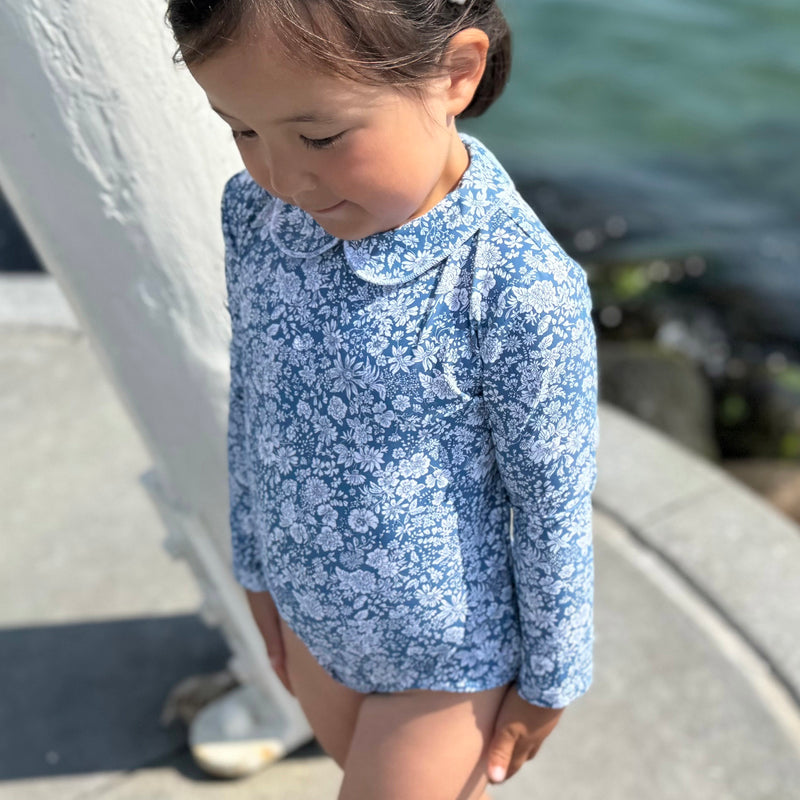 Kids Peter Pan UV LS Swimsuit - Evening Sky