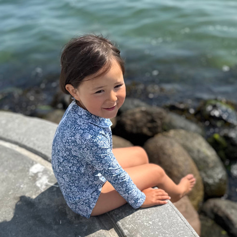 Kids Peter Pan UV LS Swimsuit - Evening Sky