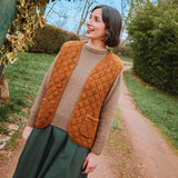 Women's Cotton Quilted Cercis Vest - Monks Robe