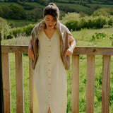 Women's Cotton Paquerette Dress - Pastel Yellow