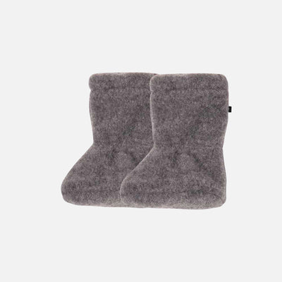 Baby Merino Fleece Booties - Slate