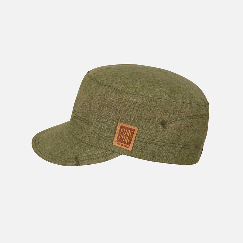 Kids Linen Sun Cap - Forest