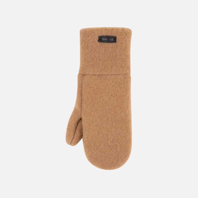 Women's Merino Wool Fleece Mittens - Warm Sand