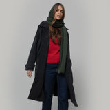 Women's Cashmere Ilenia Hooded Scarf - Green Foresta