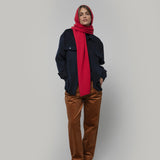 Women's Cashmere Ilenia Hooded Scarf - Red Papavero