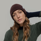 Adults Recycled Cashmere Marcello Beanie - Brown Caffe