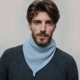 Adults Recycled Cashmere Masha Bandana/Scarf - Dusty Blue