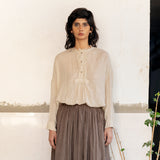 Women's Merino Wool Colby Oversize Top - Alabaster
