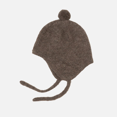 Baby Suri Alpaca Bonnet - Owl