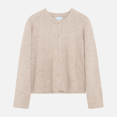 Women's Suri Alpaca Cardigan - Oatmilk
