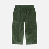 Kids Cotton Corduroy Barrel Pants - Bay Leaf
