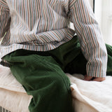 Kids Cotton Corduroy Barrel Pants - Bay Leaf